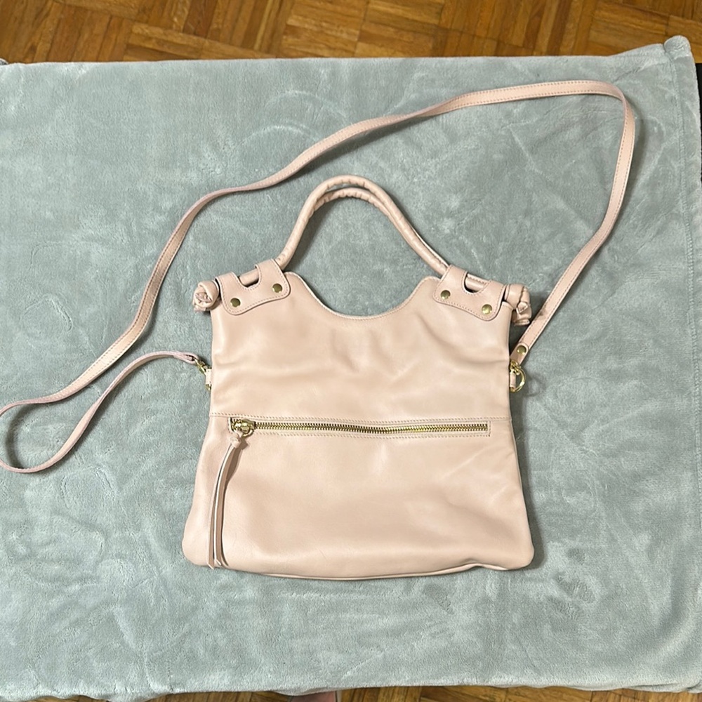 Pietro NYC 1982 Pale Pink Brooklyn Flap Over Crossbody bag